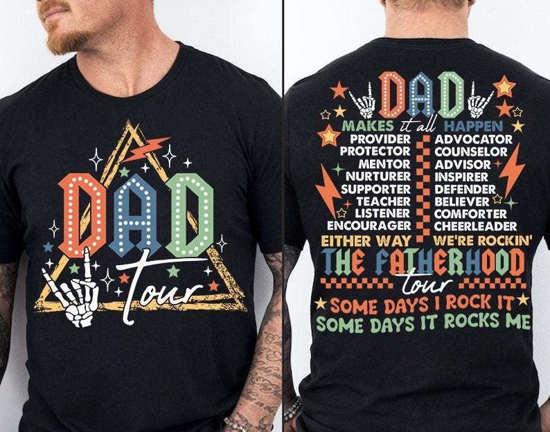 Fatherhood Tour T shirt, Father's Day T shirt, Dad T shirt, Best Dad Ever T shirt, Dad Life T shirt, Dad Shirt T shirt,...