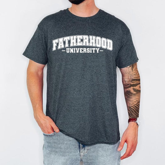 Fatherhood University Shirt, Surviving Fatherhood, Funny Father Tee, Drinking Husband, FatherS Day Gift, Gift For Dad, Gift For Him, Trendy