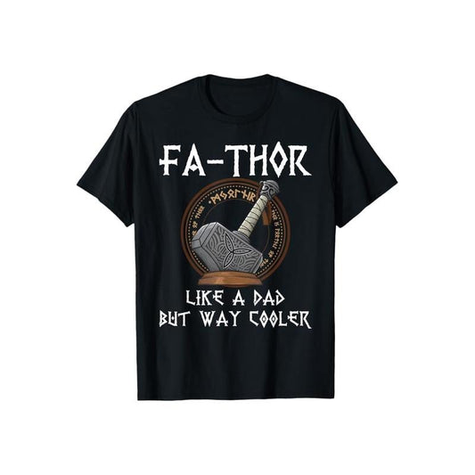Fathor Dad Father Father's Day Gift T-Shirt Pure Cotton Casual Street Style Crew Neck Short Sleeve T-Shirt Tops Trendy For Women For Men, Perfect Gift