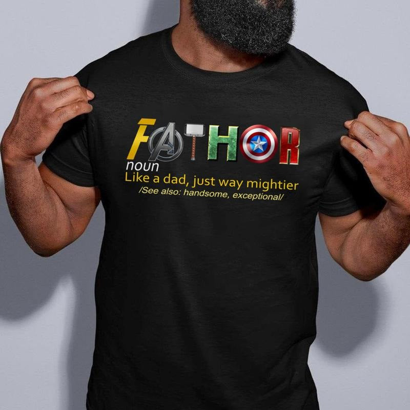 Fathor, Thor, Avengers Shirt, Father's Day Gift, Avengers Men's Shirt, Fathor Definition Shirt, Marvelous Dad Shirt, Superhero Dad Shir Menswear Top