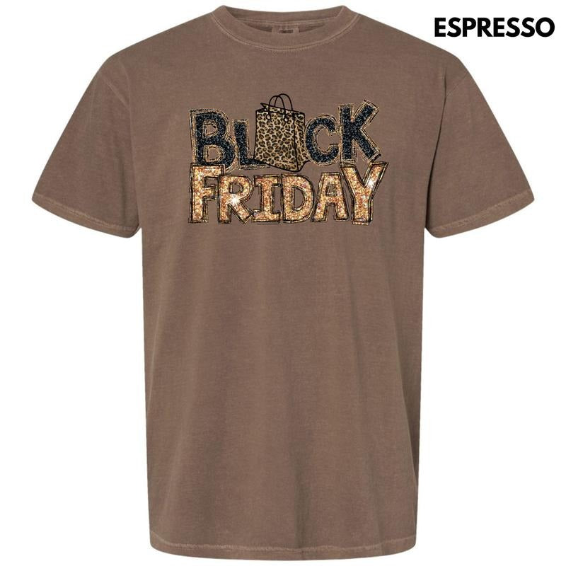 Faux Glitter Black Friday Comfort Colors T-Shirt 'NLB' Hoodie, Sweatshirt | DripVista.com