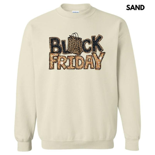 Faux Glitter Black Friday Sweatshirt 'NLB'