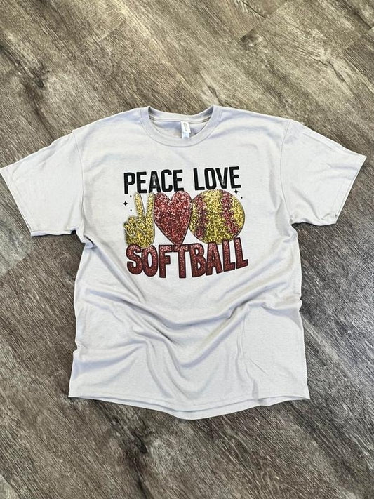 Faux Glitter Sports Tees