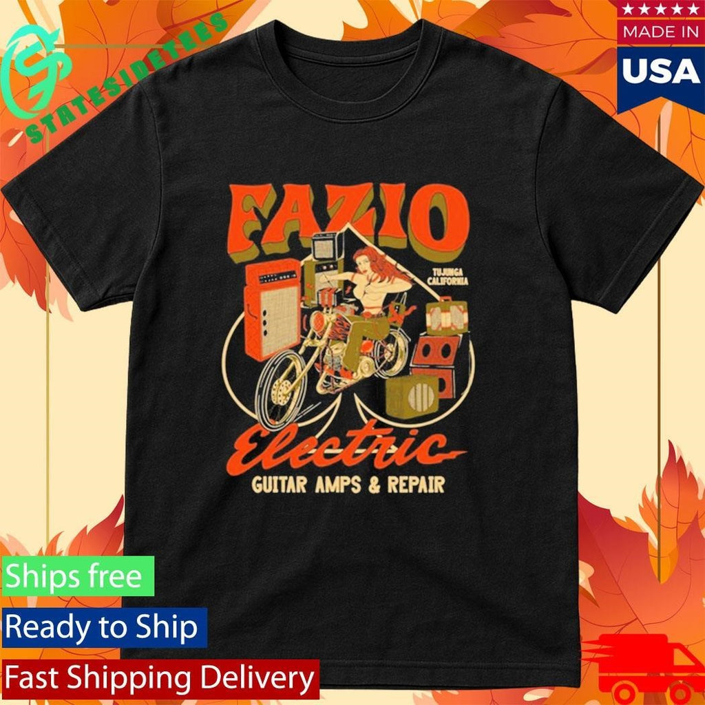 Fazio Electric Guitar Amps And Repair Shirt