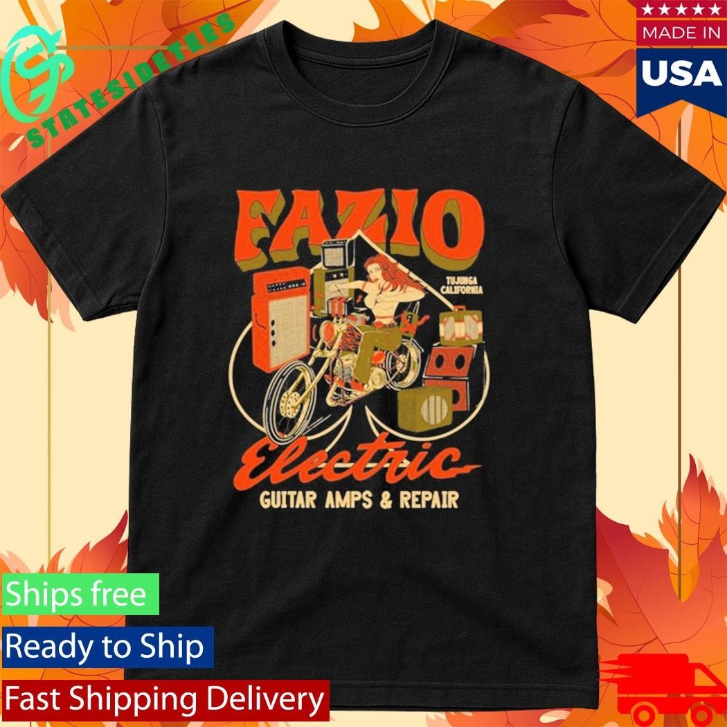 Fazio Electric Guitar Amps And Repair Shirt