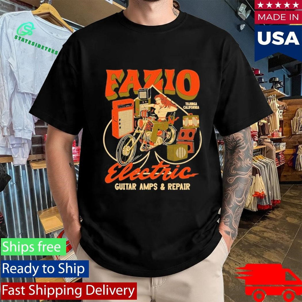 Fazio Electric Guitar Amps And Repair Shirt