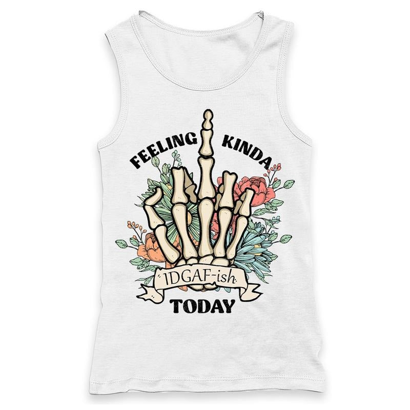 Feelin' IDGAFish Today  Racerback Tank for Women T-Shirts, Hoodie, Sweatshirt | DripVista.com