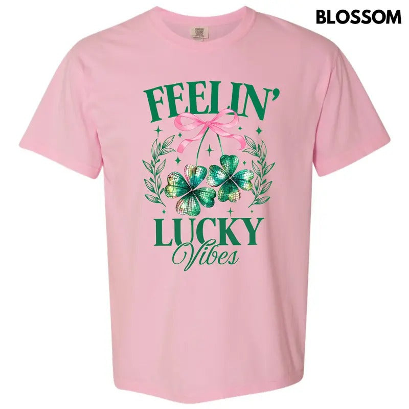 Feelin Lucky Vibes Comfort Colors T-Shirt 'NLB'