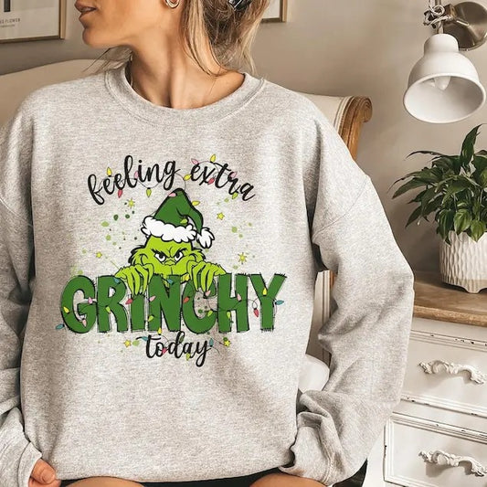 Feeling Extra Griiinchmas Today Christmas Sweatshirt, Funny Griiinchmas Shirt, Griiinchmas Sweatshirt, Griiinchmas Sweatshirt, Christmas Tee, Christmas  T-shirt, sweater and Hoodie