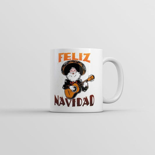 Feliz Navidad Mug Funny Christmas Graphic Novelty Coffee Cup-11oz Funny Coffee Mugs Ceramic Printed Drinkware Cup