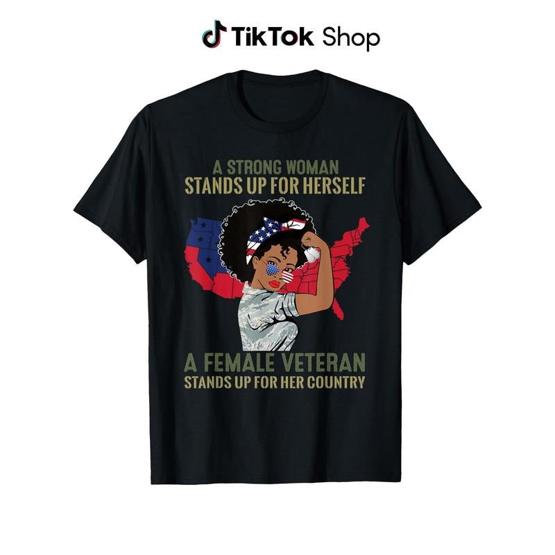 Female Veteran Support T-Shirt