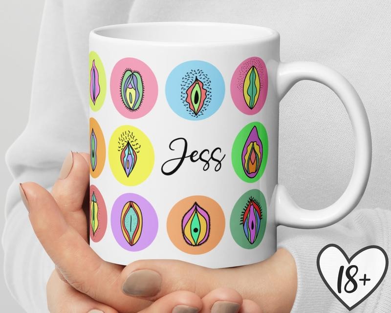 Feminist Empowerment Vagina Mug, 11Oz & 15Oz, Perfect Gift For Her, Graphic Tees, Funny Coffee Mug Gift
