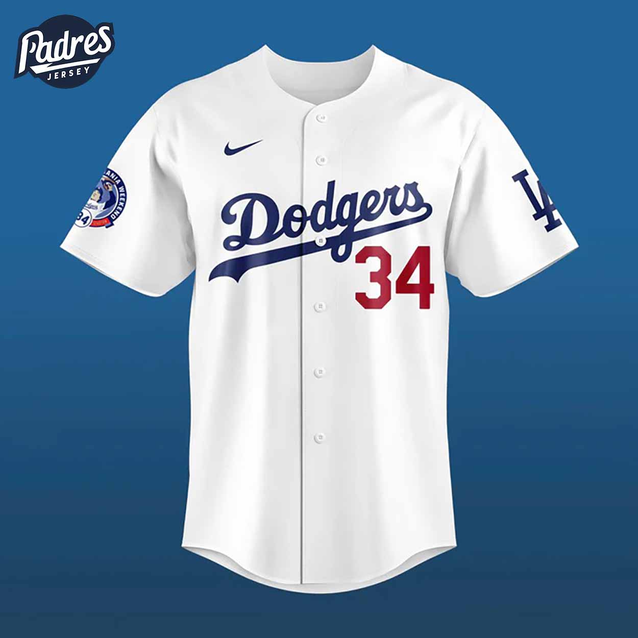 Fernando Valenzuela Los Angeles Dodgers Art Baseball Jersey - Padres Jersey Oasis: Elevate Your Baseball Style Game