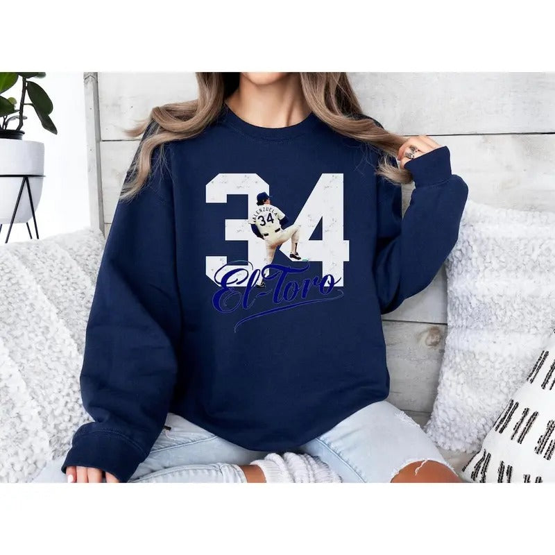 Fernando Valenzuela Sweatshirt, 34 Baseball Shirt, Fernando Valenzuela T Shirt, RIP Memorial Shirt, Fernando 34