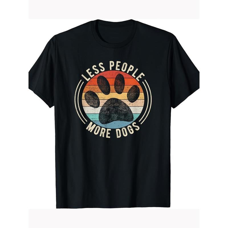 Fewer dog lovers More Dog T-shirt  100% cotton T-shirt Made in USA Hoodie, Sweatshirt | DripVista.com