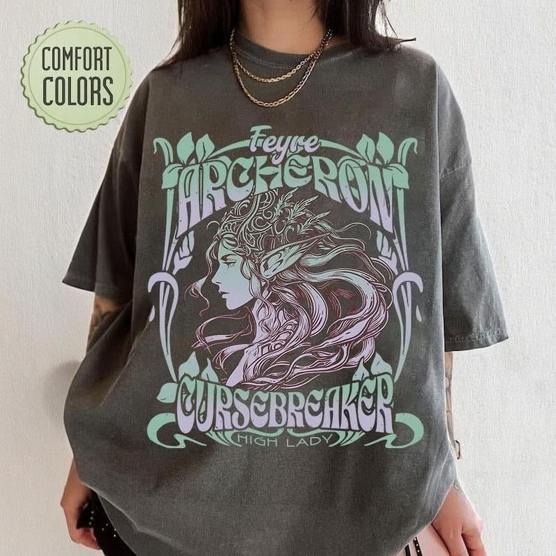 Feyre Archeron Cursebreaker ACOTAR Merch Sarah J Maas Merch ACOTAR T-shirt,SJM Merch Rhysand Velaris T-shirt,Cassian Booktok Merch Bookstagram T-shirt gildan