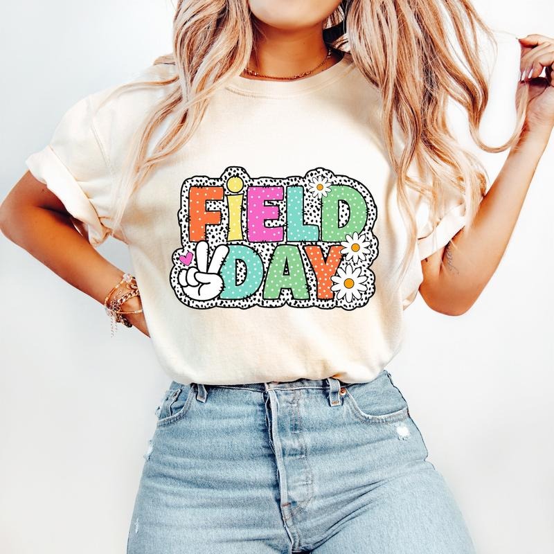 Field Day T-Shirt, Last Day of School T-Shirt, Dalmatian Dots T-Shirt, Funny Teacher T-Shirt, End of School, Teacher Summer T-Shirt, Let the Games Begin