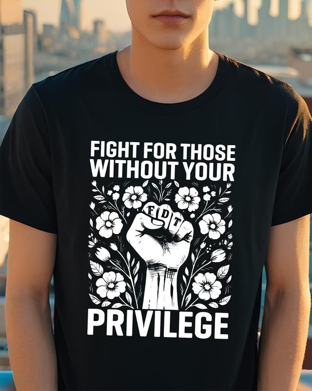 Fight For Those Without Your Privilege T-shirt, Civil Rights Tee, Human Rights Women Clothing, FDT T-Shirt