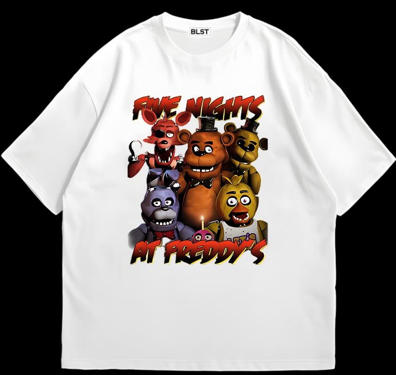 Fiive Nights At Freddy's Vintage T-Shirt Unisex Streetwear Style Vintage Graphic Hoodie, Sweatshirt | DripVista.com