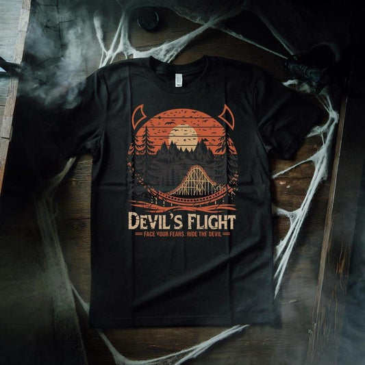 Final Destination 3 Rollercoaster - Devil's Flight - horror movie gift goth gifts movie fan - final destination tshirt