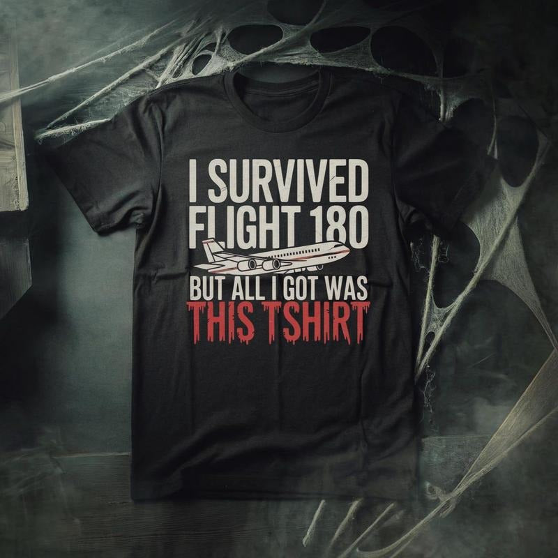 Final Destination Flight 180 Shirt - horror movie gift goth gifts movie fan - Hallowwen final destination tshirt