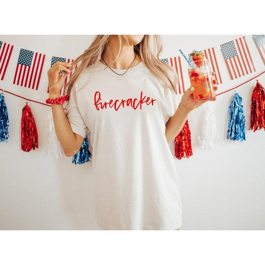 Firecracker Shirt For 4th Of July, Trendy Independence Day Tee, USA Shirt, Patriotic Shirt, Miss Firecracker, Cute Fourth of July Shirt Hoodie, T-shirt and sweater