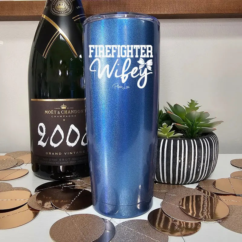 Firefighter Wifey Laser Etched Tumbler T-Shirts, Hoodie, Sweatshirt | DripVista.com