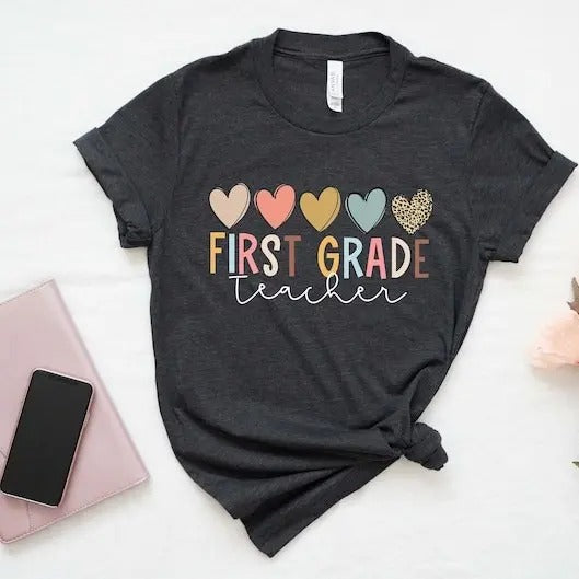 First Grade Teacher T-Shirt, 1st Grade Teacher Shirt, First Day of School Shirt, Back To School Shirt, First Grade Shirts, Teacher Shirt