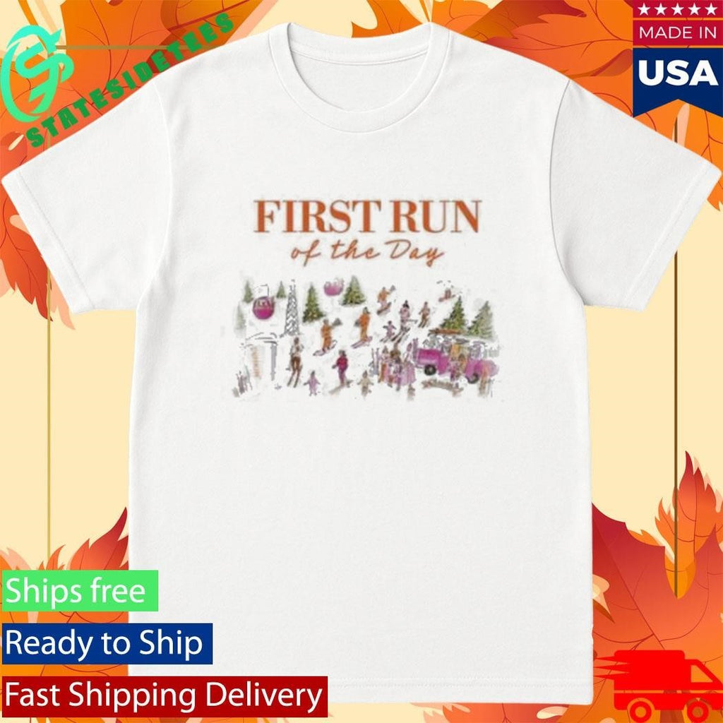 First Run Of The Day Ski Graphic Shirt
