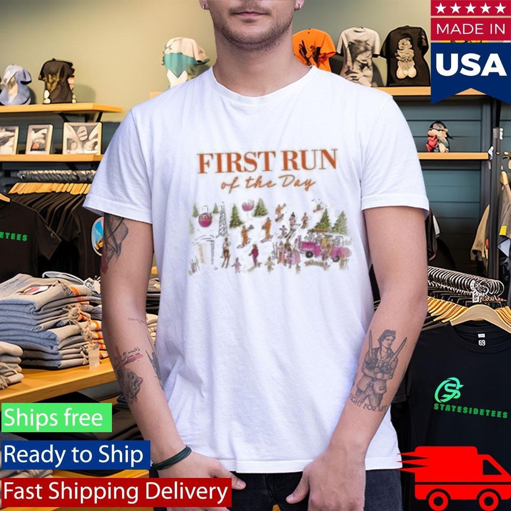 First Run Of The Day Ski Graphic Shirt