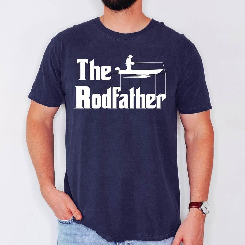 Fishing Parody Shirt, The Rodfather Shirt, Funny Fisherman Tee, Fishing Dad Shirt, Fathers Day Gift, Fishing Lover...