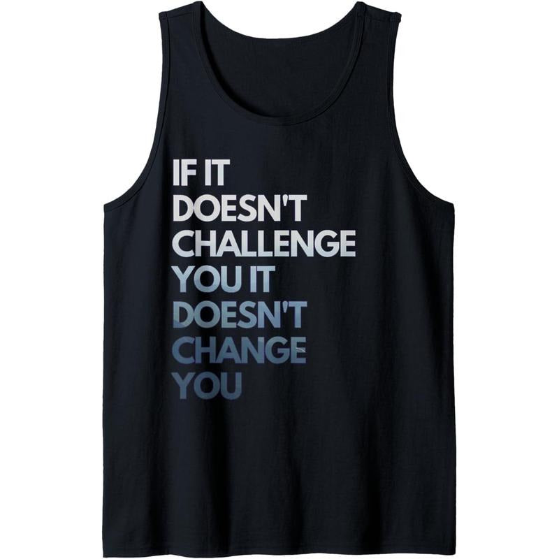 Fitness Motivation Inspirational Quote Fitness Tank Top Made in USA