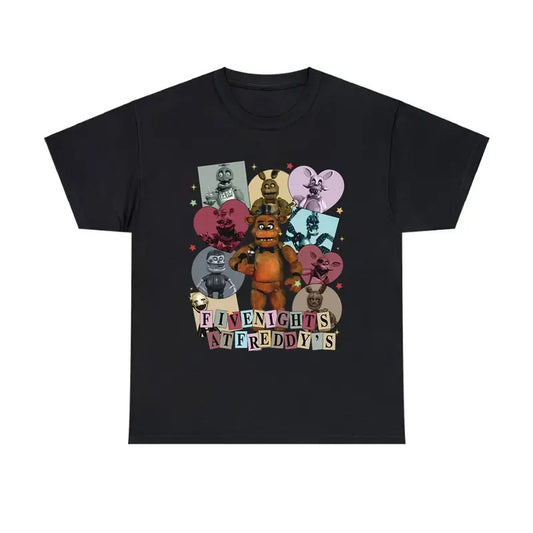 Five Nights At Freddy's Spooky Gamer T-Shirt Halloween Costume Tee Unisex Cotton Tshirt