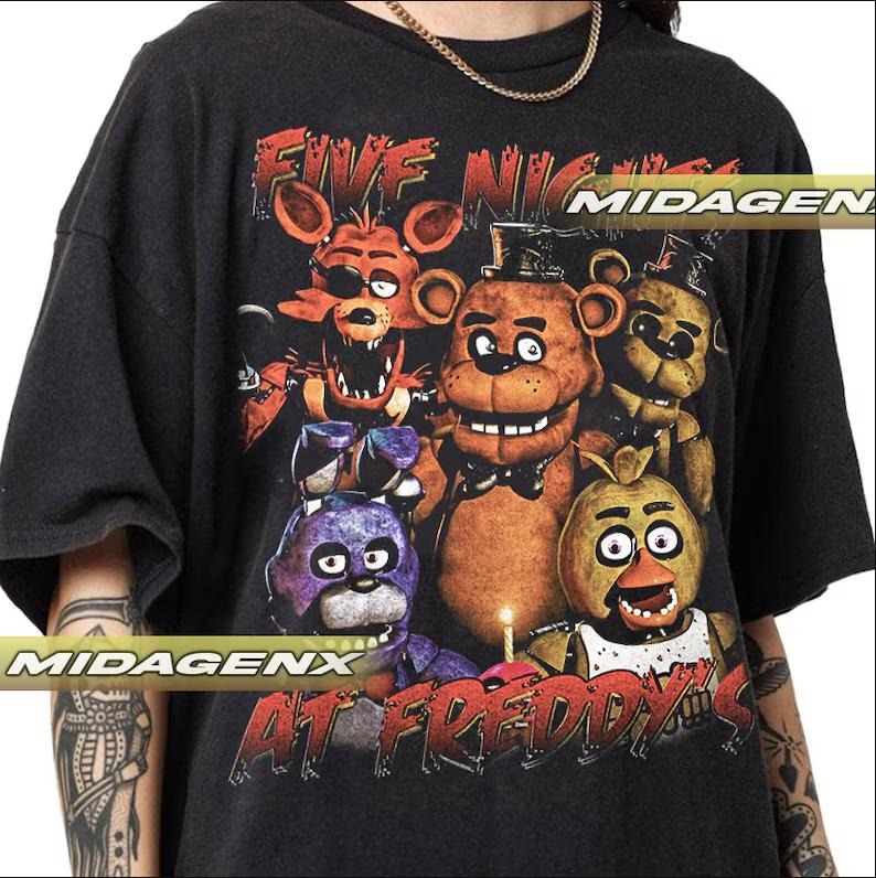 Five Nights At Freddy's Vintage T-Shirt, Movie Shirt Hoodie, Sweatshirt | DripVista.com