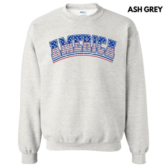 Flag America Puff Sweatshirt