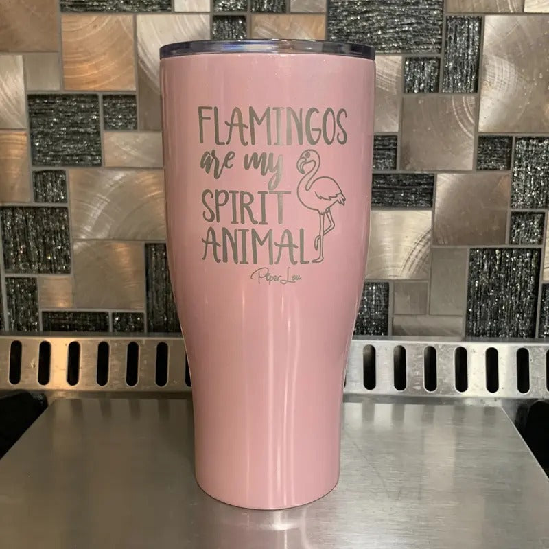 Flamingos Are My Spirirt Animal Laser Etched Tumbler T-Shirts, Hoodie, Sweatshirt | DripVista.com