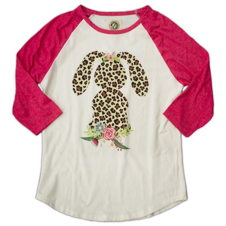 Floppy Leopard Bunny Raglan T-Shirts, Hoodie, Sweatshirt | DripVista.com