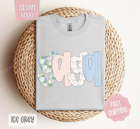 Floral Ga Ga Gildan Shirt, Cute Spring Grandma Tshirt, Trendy Coquette Tee