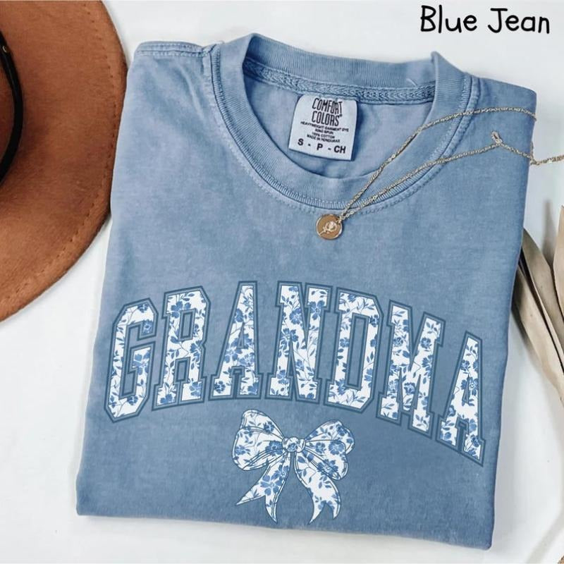 Floral Grandma Shirt, Mothers Day Gift For Grandma, Cute Grandma Shirt, New Grandma Shirt, Grandma Pregnancy Announcment...