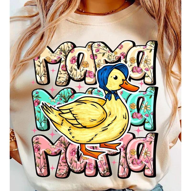 Floral Mama Goose Shirt, Mama Goose Shirt, Girly Shirt, Goose Shirt, Mother's Day Shirt, Floral Mama Shirt, Duck Shirt style 02