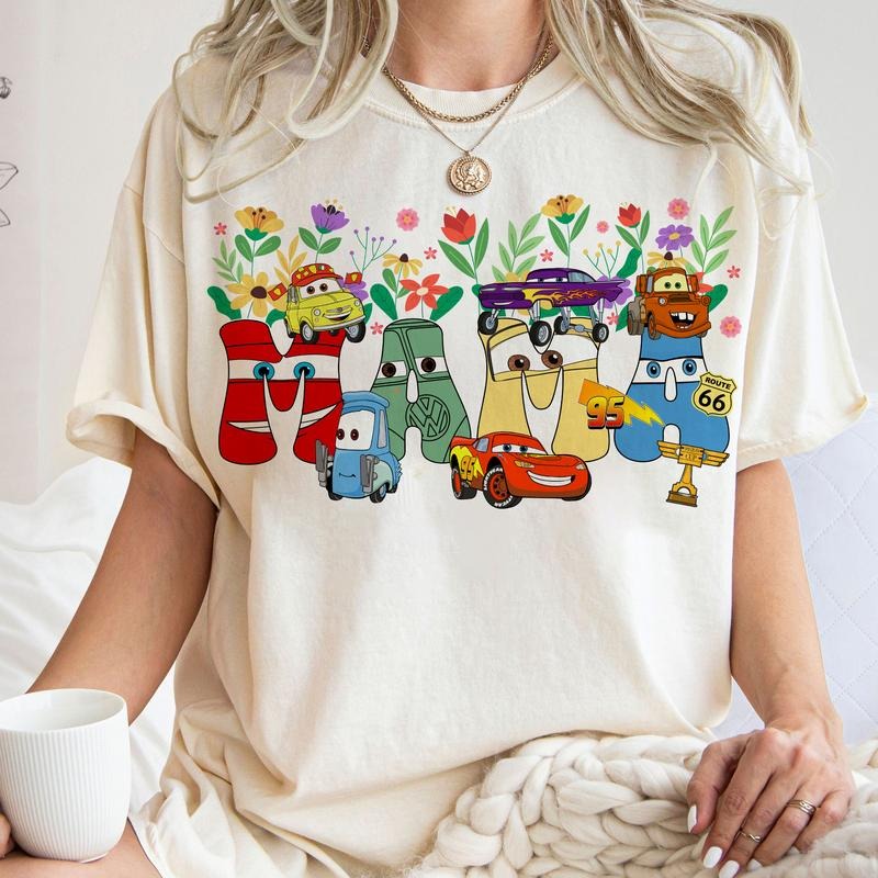 Floral Mama MCQ Mothers Day Shirt, 95 Lightning MC Que Shirt, Mama Sweatshirt, Mother's Day Shirt, Gift For Mom