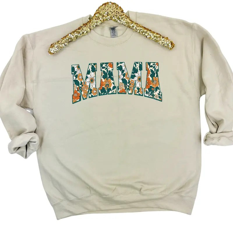 Floral Mama Sweatshirt T-Shirts, Hoodie | DripVista.com