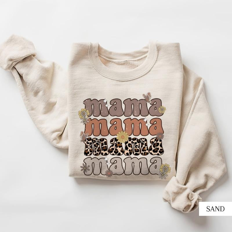 Floral Mama Sweatshirt, Cute Mom Sweatshirt, Mother's Day Gift, Mommy Shirt, New Mom Gift, Gift for Mother, Mama Shirt, Gift for Grandma