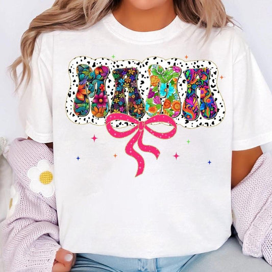 Floral Mama T-Shirt, Preppy Mama T-Shirt, Mama Flower T-Shirt, Retro Mama T-Shirt, Mothers day T-Shirt, Mama T-Shirt, Mother's Day Gifts