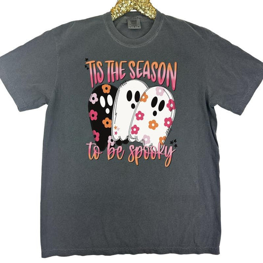 Floral Spooky Season Comfort Colors T-shirt 'NLB'