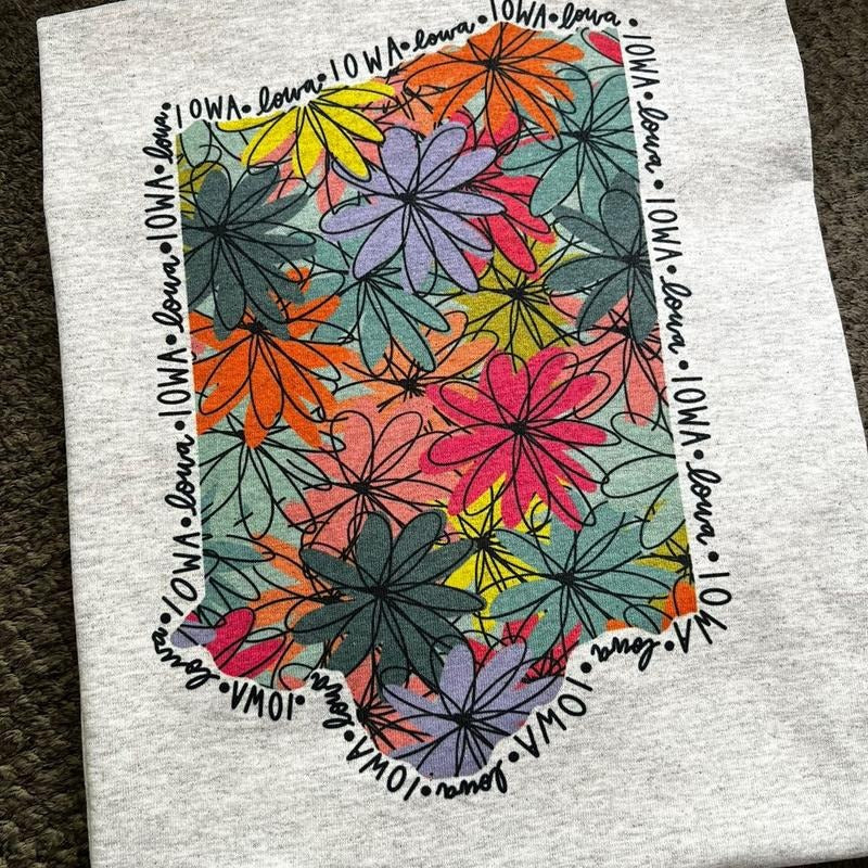 Pick Your State/Floral Vintage State Tshirt Hoodie, Sweatshirt | DripVista.com