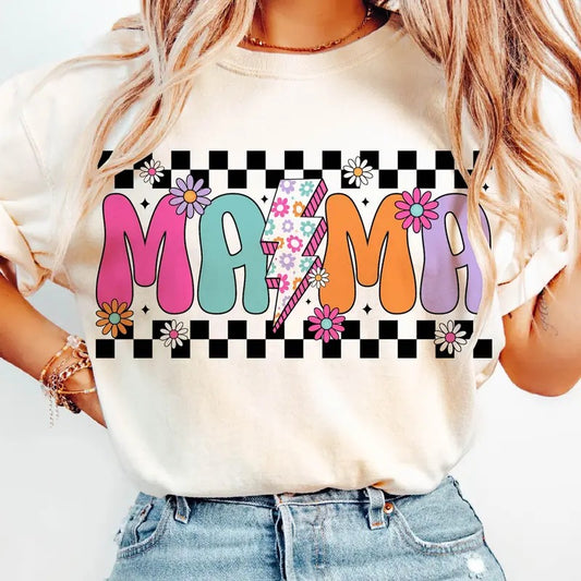 Floral mama T-Shirt, Distressed Mama Western T-Shirt, Mama Floral T-Shirt, Mothers Day T-Shirt, Mama Shirt T-Shirt, Mother's Day Gifts