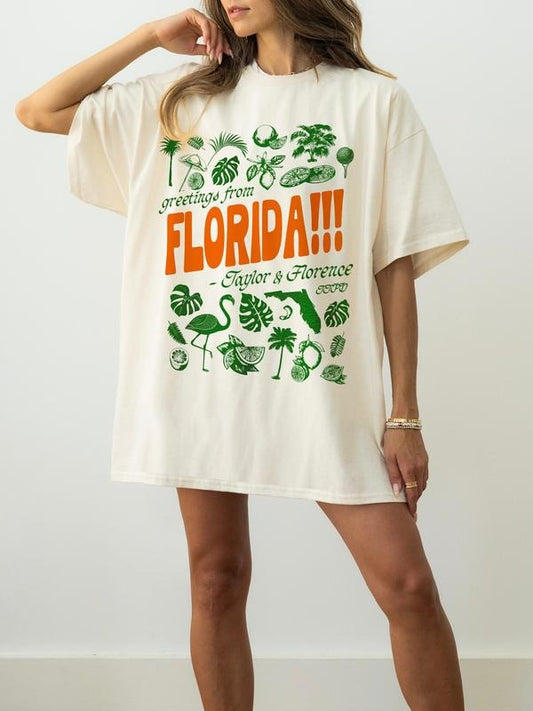 Florida!!! Florence Tropical Aesthetic Swiftie Gift Shirt - Unisex Shirt - Shirt Gift For Fans - Comfort Tshirt