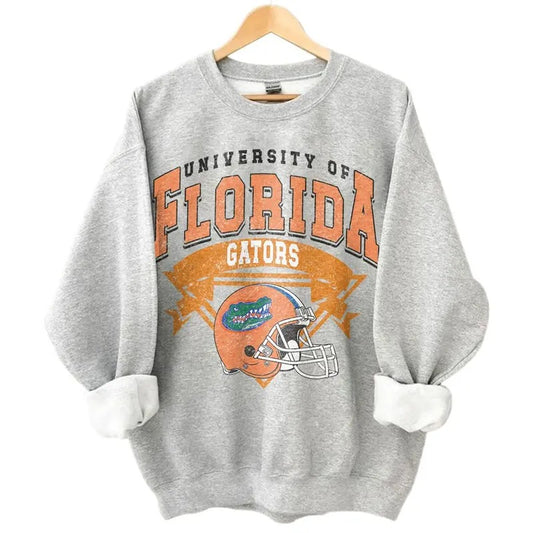 Florida Gators Vintage Football NCAA Sweatshirt, Fall Outfit, University of Florida Unisex Football NCAA Sweatshirt, Unisex Vintage NCAA Sweatshirt, Gifts For Fan=