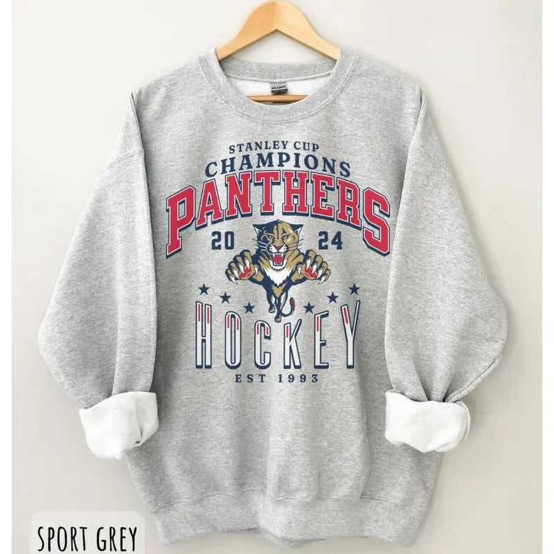 Florida Hockey hoodie, Panthers Crewneck, Stanley Cup Champions Florida Hockey Shirt, Stanley Cup Shirt UQL6